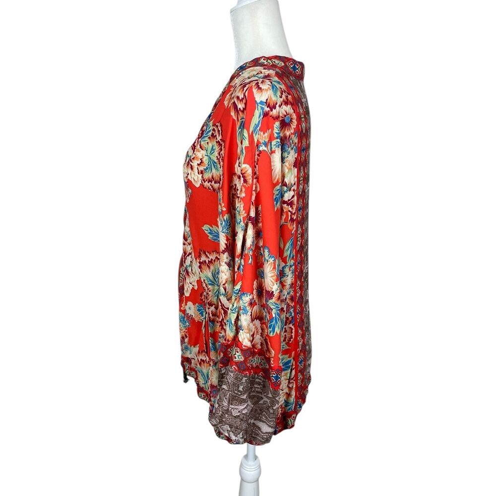 Free People Wildflower Cinched Kimono Jacket Size M/L Boho Indie Eclectic - Picture 4 of 12